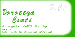 dorottya csati business card